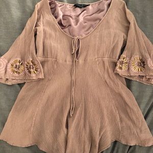 Guess top with bell sleeves